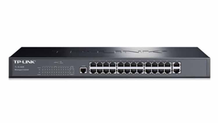 TP-LINK 24口網(wǎng)管上聯(lián)交換機