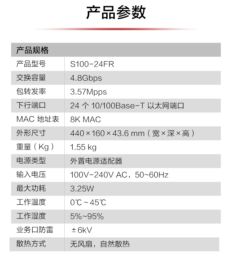 華為S100-24FR 24口百兆企業(yè)級網(wǎng)絡交換機